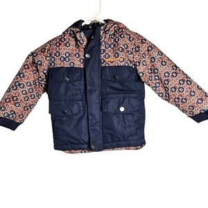 Arctix Navy and Patterned Jacket 2T Navy and Geometric Print